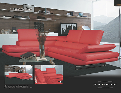 SALA CUERO ROJO
