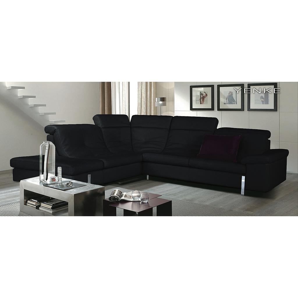 SALA CUERO NEGRO